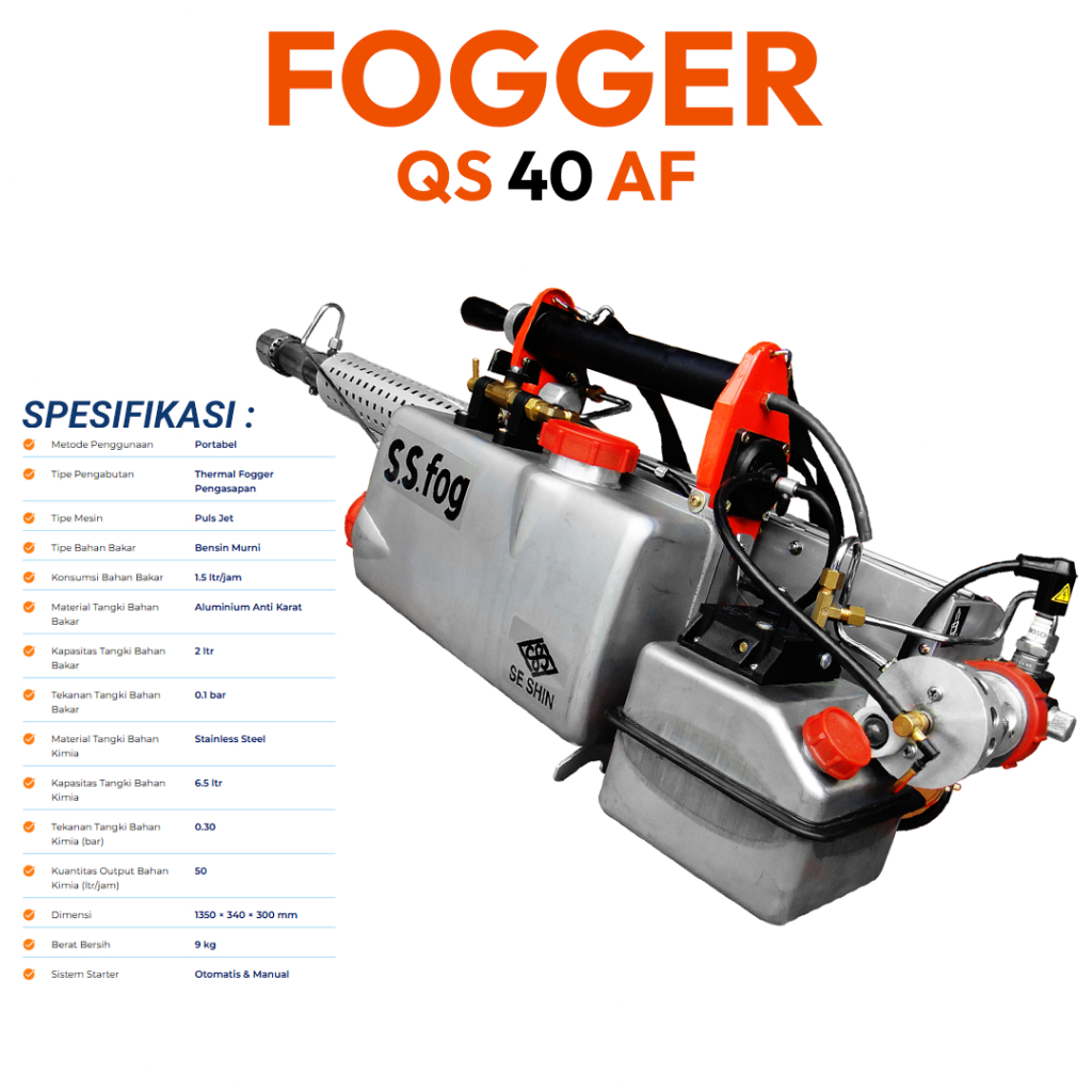 Unit Semi Automatic Fogger Seshin QS40AF (SS8SF1u)