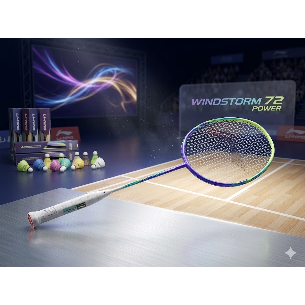 RAKET BADMINTON WINDSTORM 72 LINING ORIGINAL