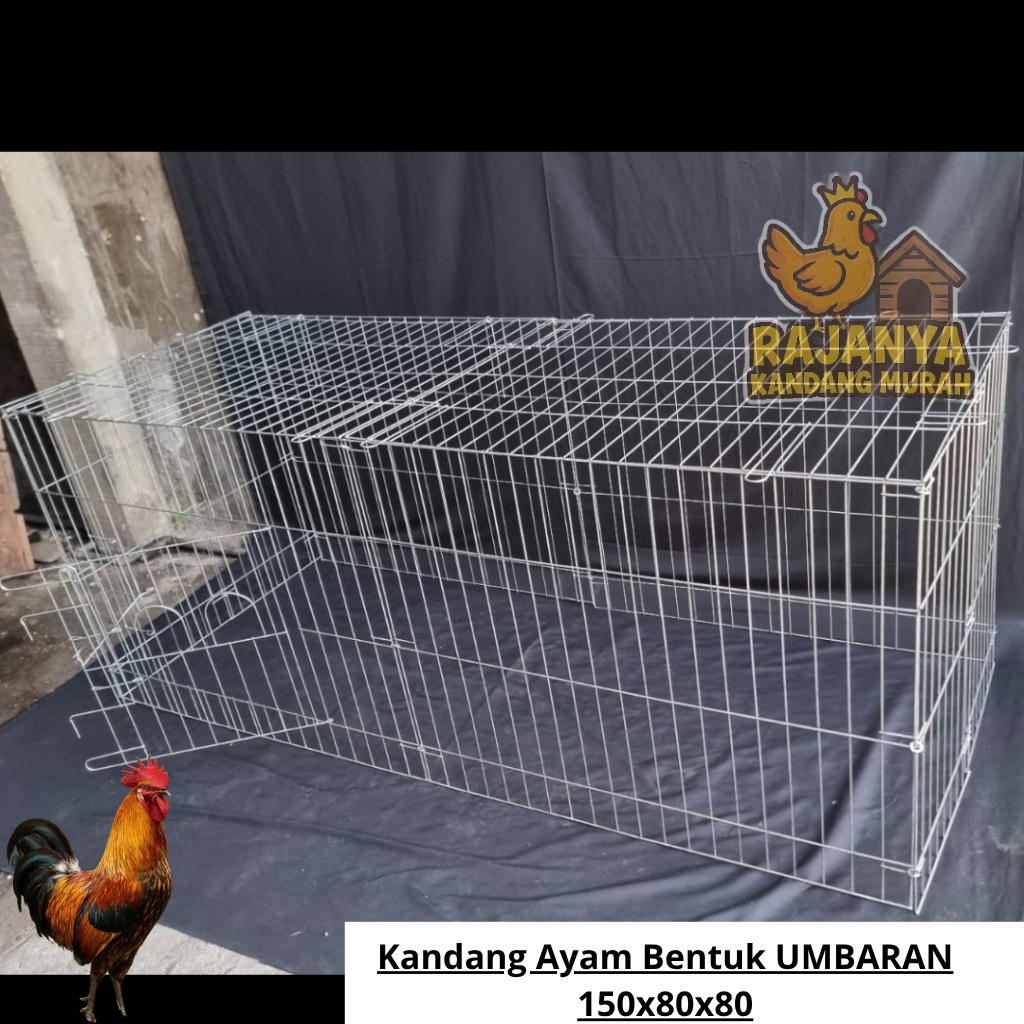 PROMO  Kandang Ayam / Kurungan Ayam Bahan Galvanis Bentuk UMBARAN