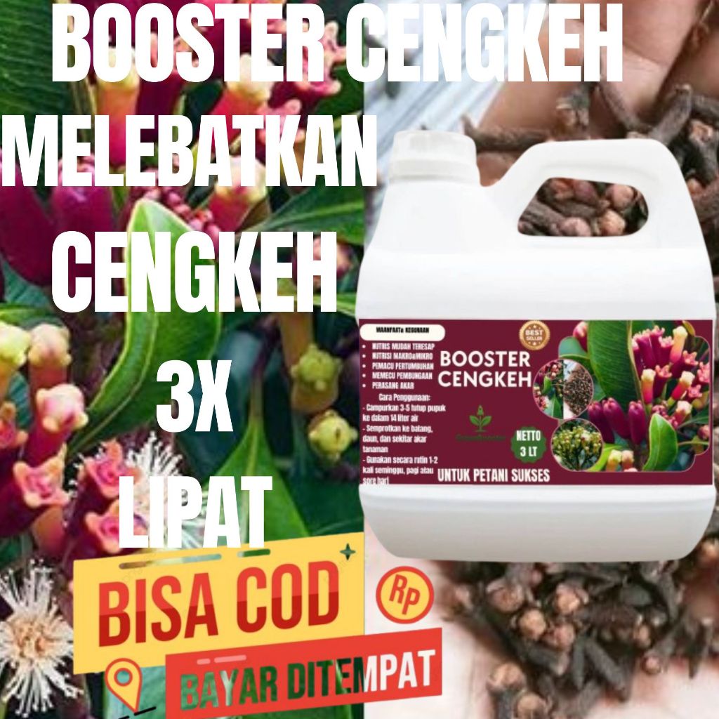 PUPUK ORGANIK BOOSTER CAIR CENGKEH 3 LITER BUAH CENGKEH MEMPERCEPAT PERTUMBUHAN CENGKEH