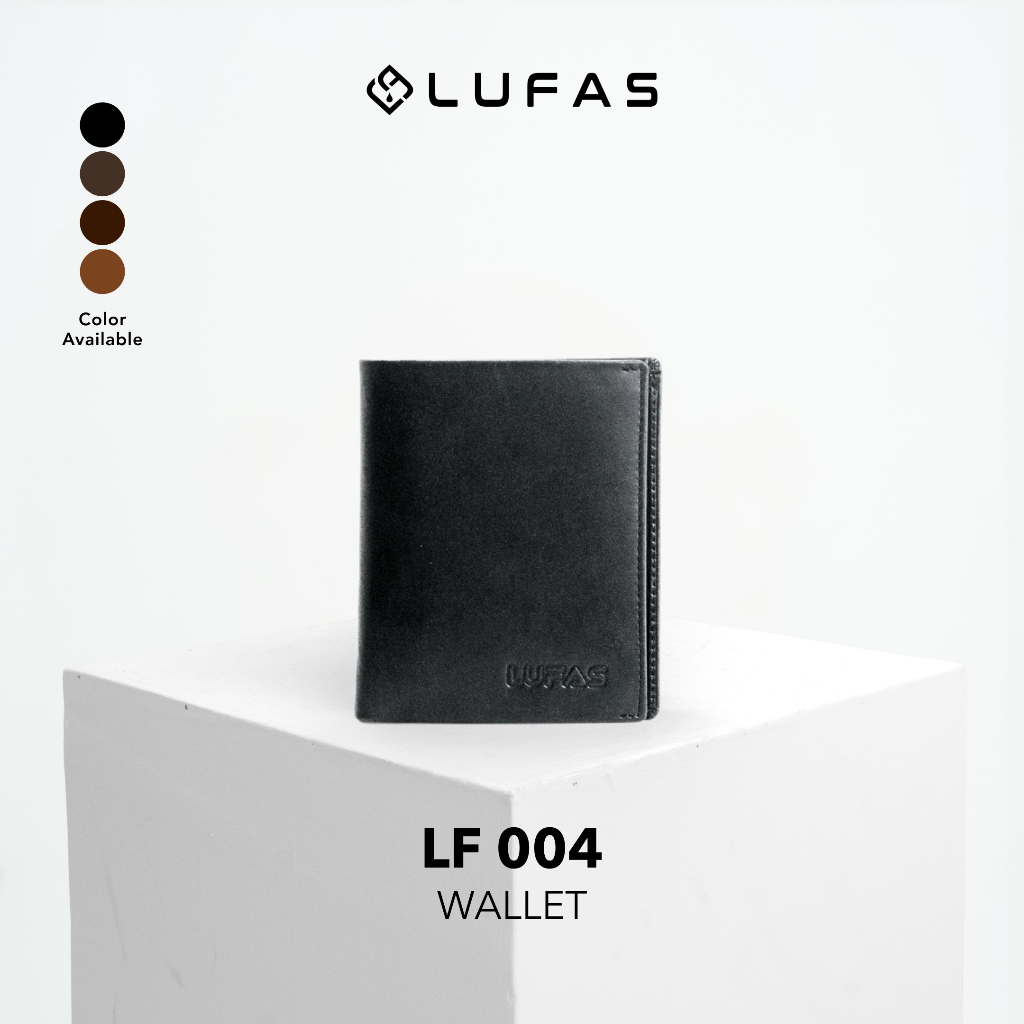 [LF004] LUFAS Dompet Lipat Pria & Wanita / Leather Wallet Kulit Sapi Asli Elegan