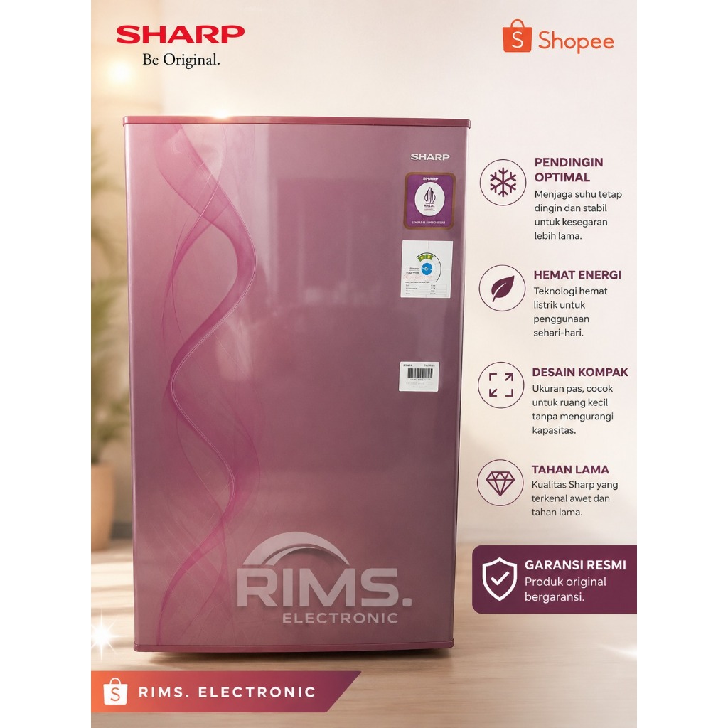 KULKAS SHARP 1 PINTU (SJN162D)