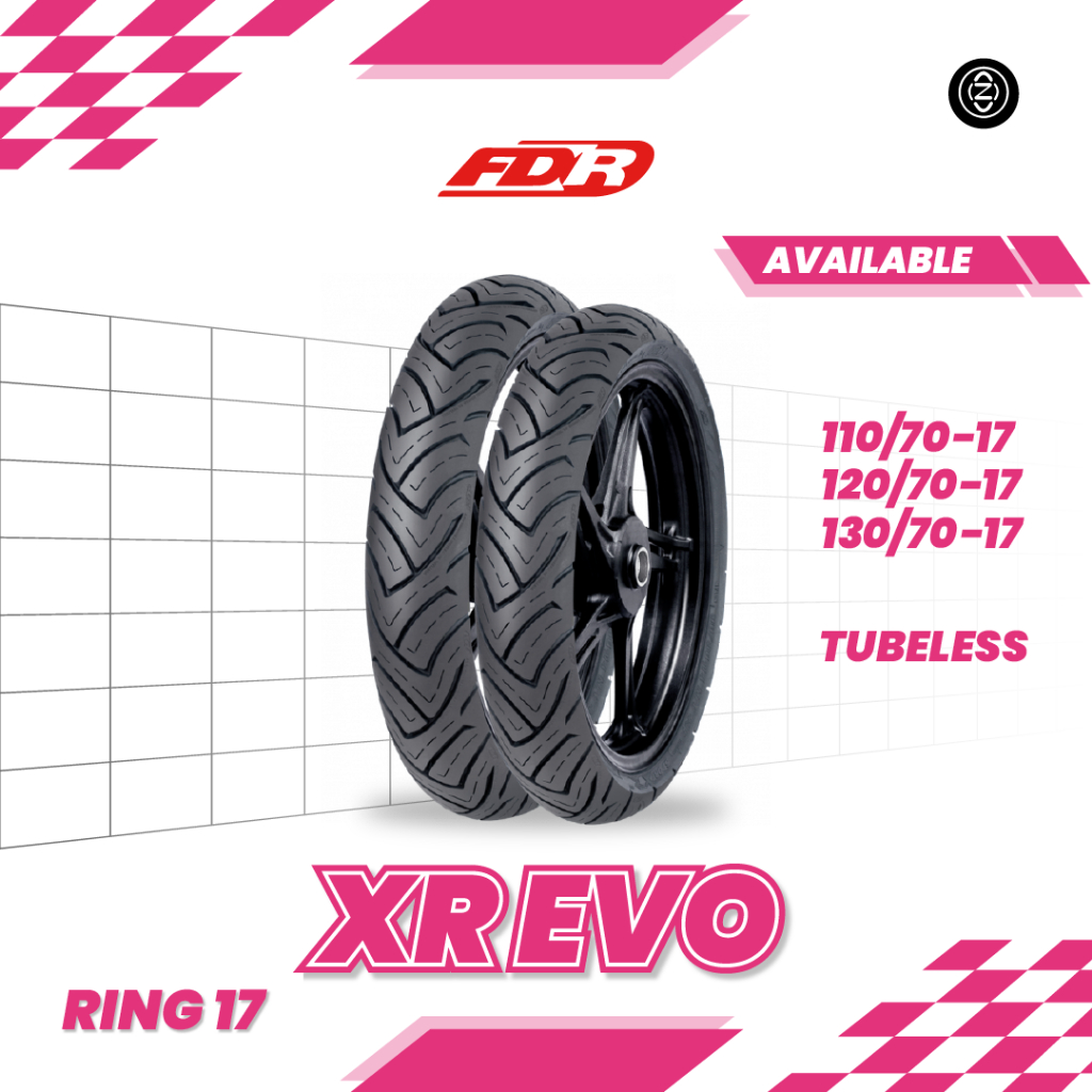Ban matic FDR Federal XR EVO 110/70 120/70 130/70  Ring 17 Tubeless CBR150R CB150 Verza Megapro FI V