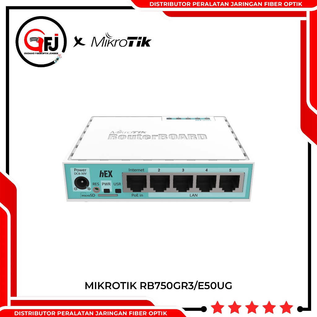 [TERMURAH] MIKROTIK RB750Gr3/E50UG HEX BARU BERGARANSI