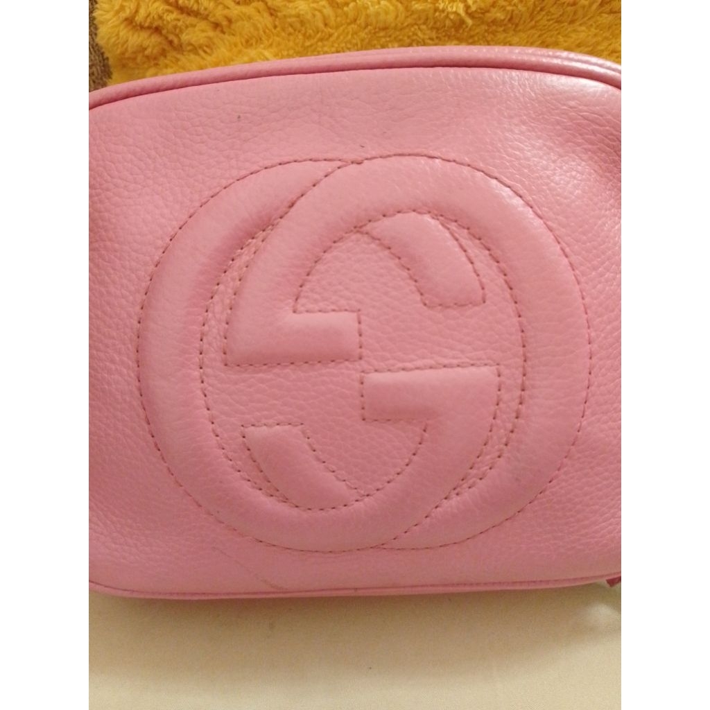 Gucci Soho Disco Bag Pink Leather Vintage