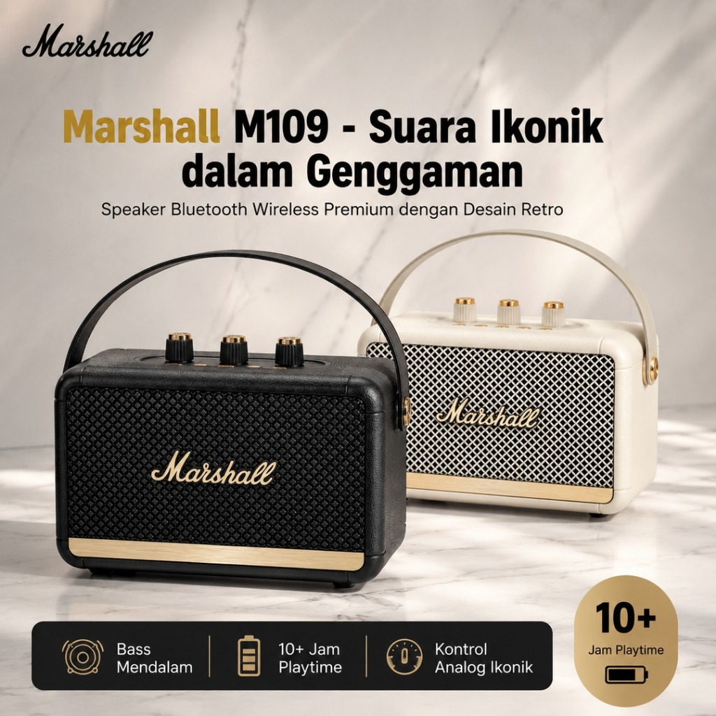 Marshall Kilburn II M109 Speaker Portable Wireless Bluetooth Speaker Marshall bass outdoor Speaker P