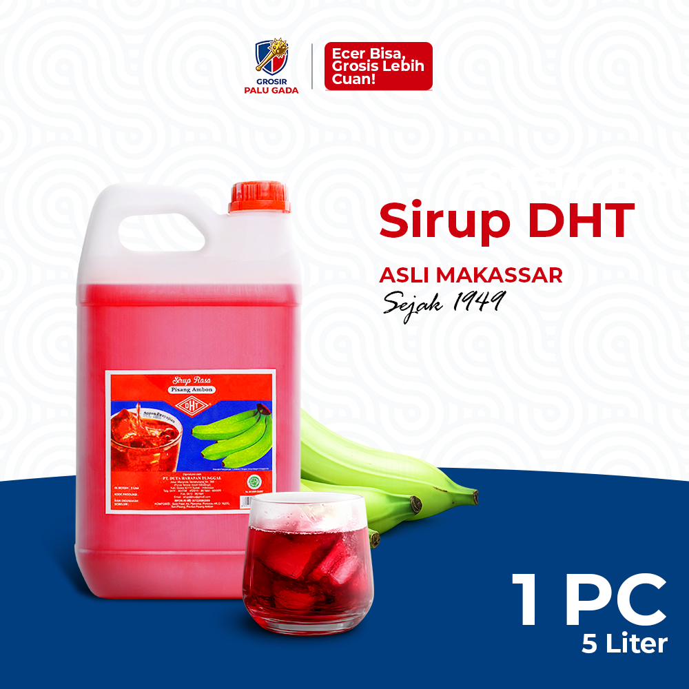 PALUBUTUNG - Sirup DHT Pisang Ambon Asli Makassar 5Liter - Sirup Pisang Ambon Khas Makassar