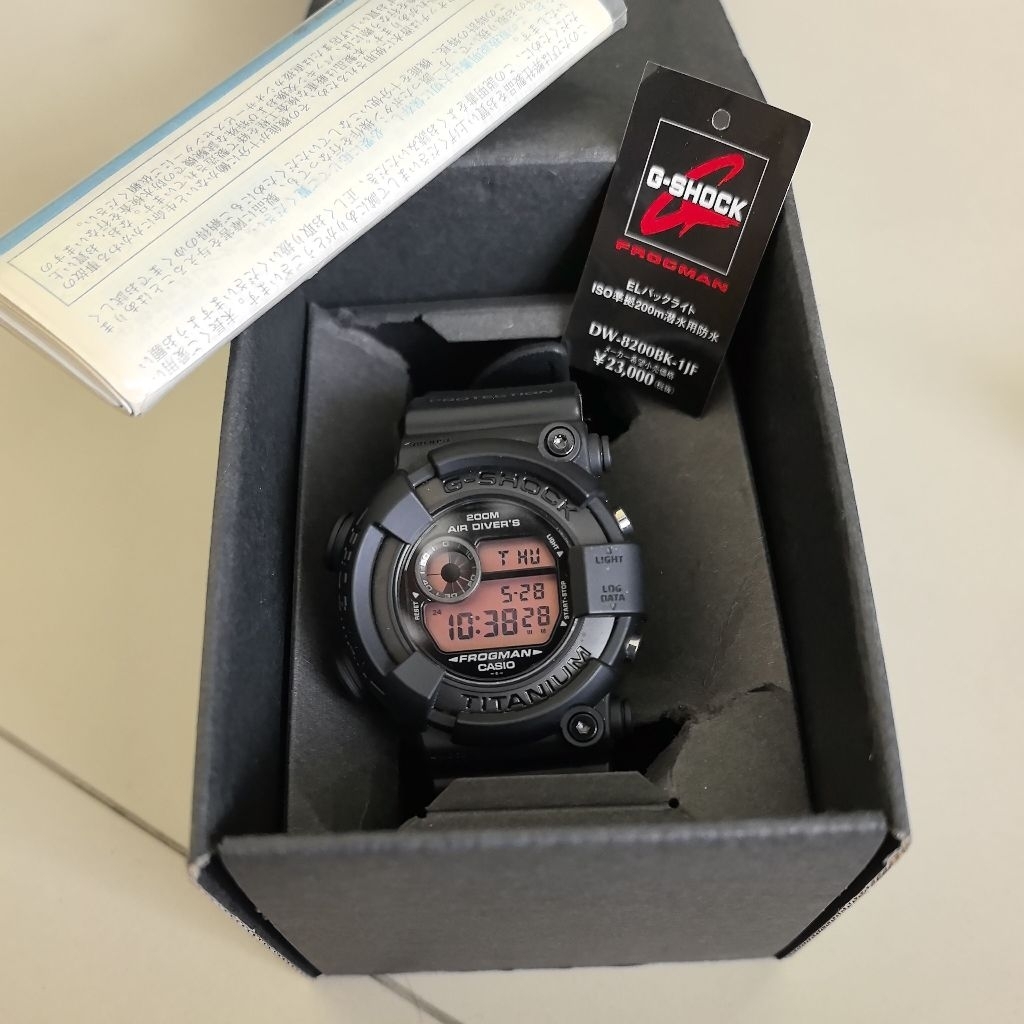 Gshock Frogman DW-8200BK-1jf 8200bk