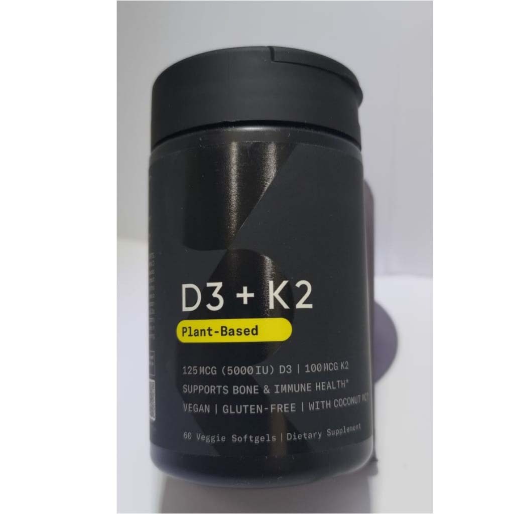 SR Research, Vitamin D3 + K2 100mcg , Plant-Based, Veggie Softgels