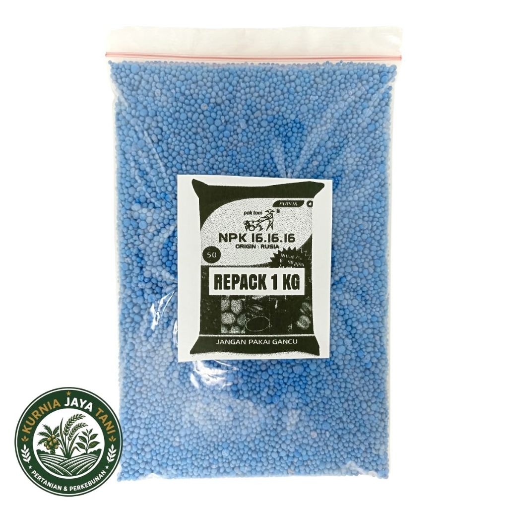 NPK 161616 PUPUK PAK TANI - ISI 1 KG KEMASAN REPACK - ORIGINAL