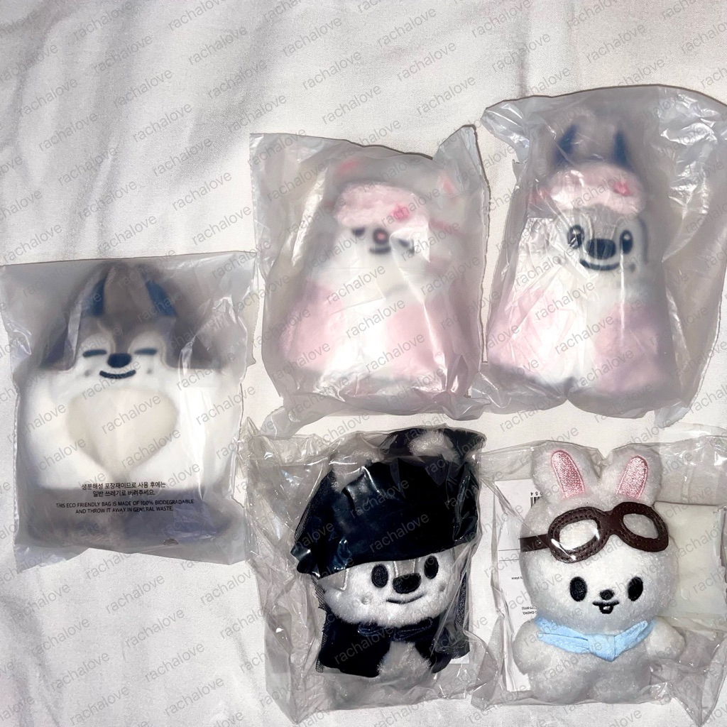 SKZOO Wolfchan Leebit Plush 10cm Outfit 5Oclock 6th Fanmeeting Pilot Magnet DO IT Official