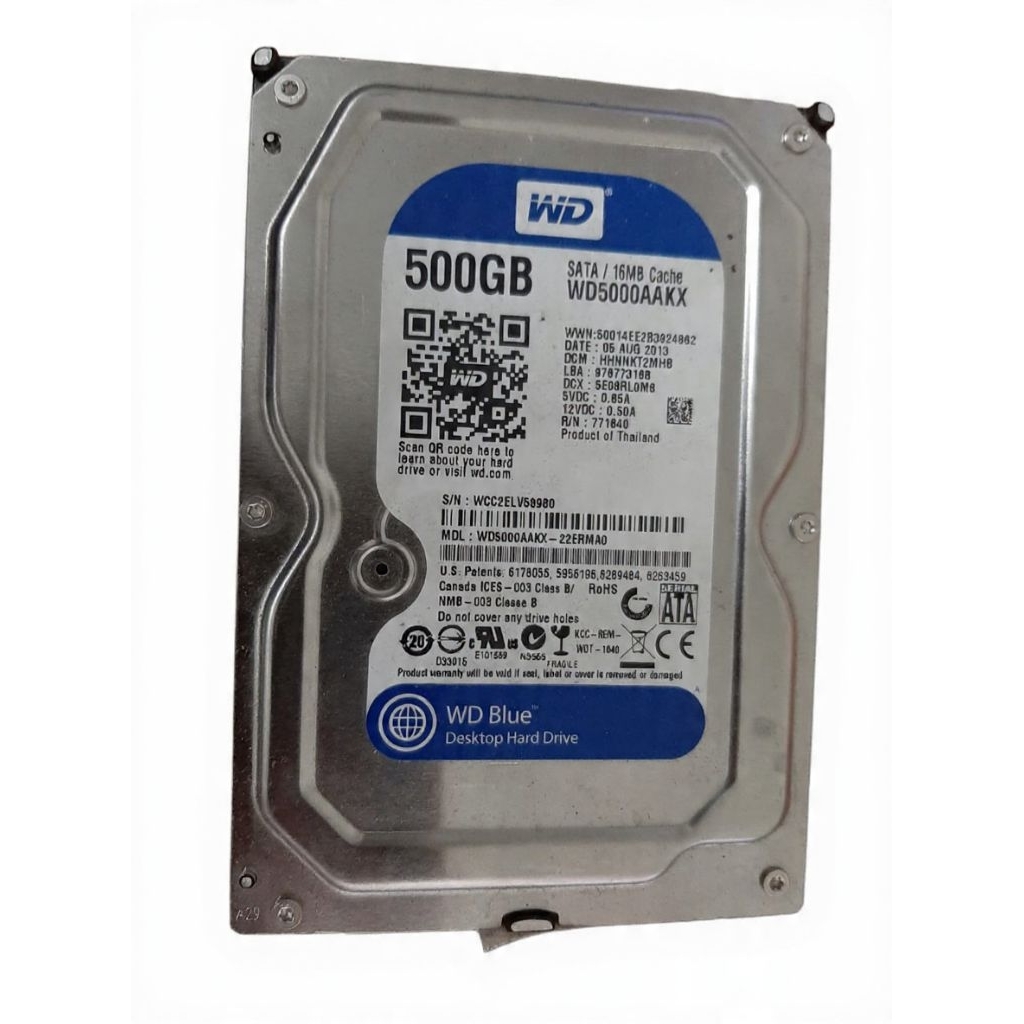SECOND HARDISK/HDD CPU WD BLUE 500GB SATA