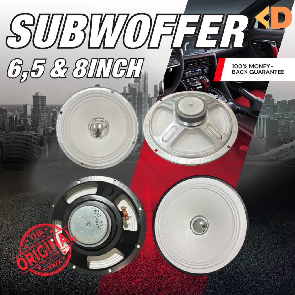 SPEAKER 6,5 INCH & 8 INCH SUB WOFFER 3,2OHM SPEAKER FULL MUSIC BASS ORIGINAL
