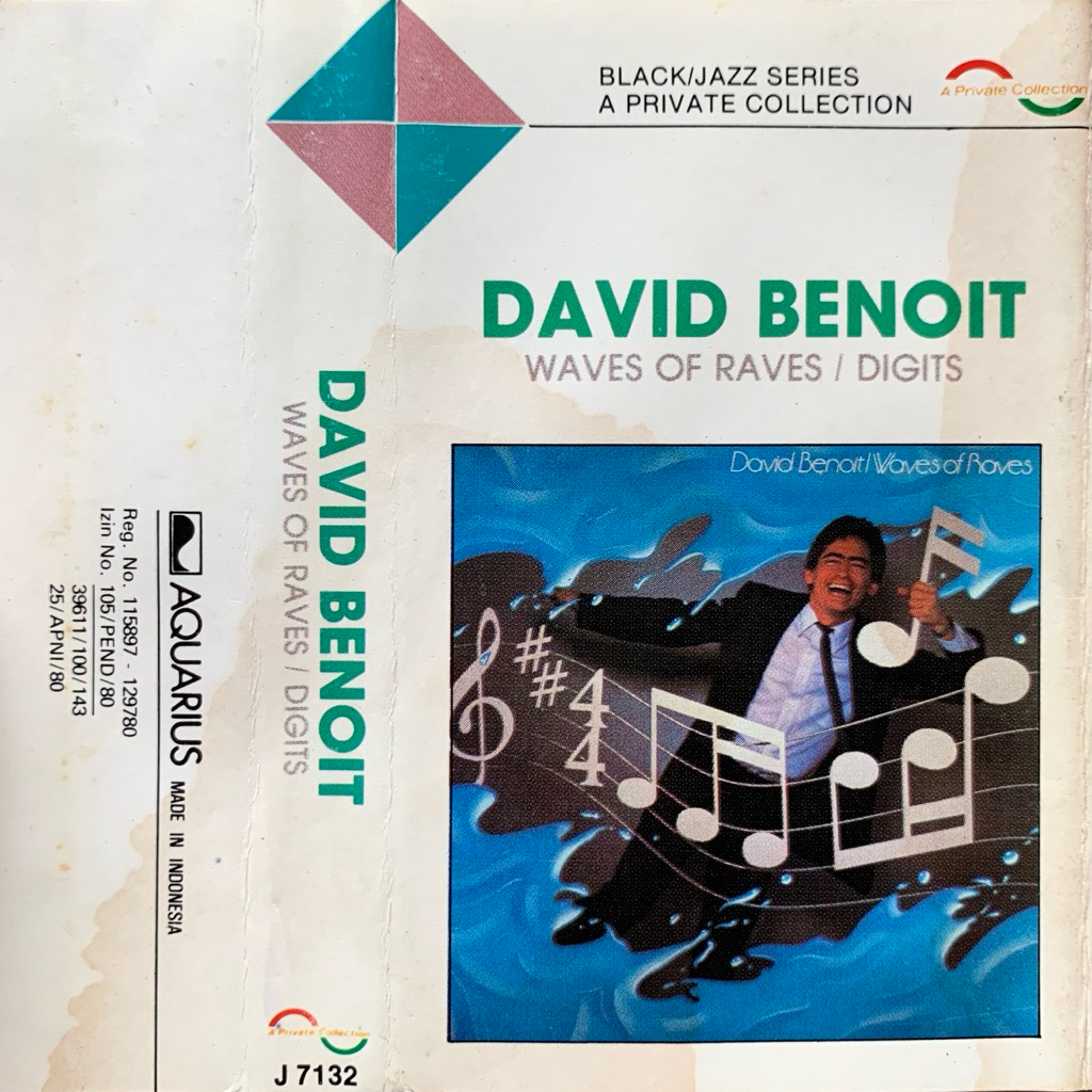 Kaset Pita David Benoit - Waves Of Raves (1984 A Private Collection)