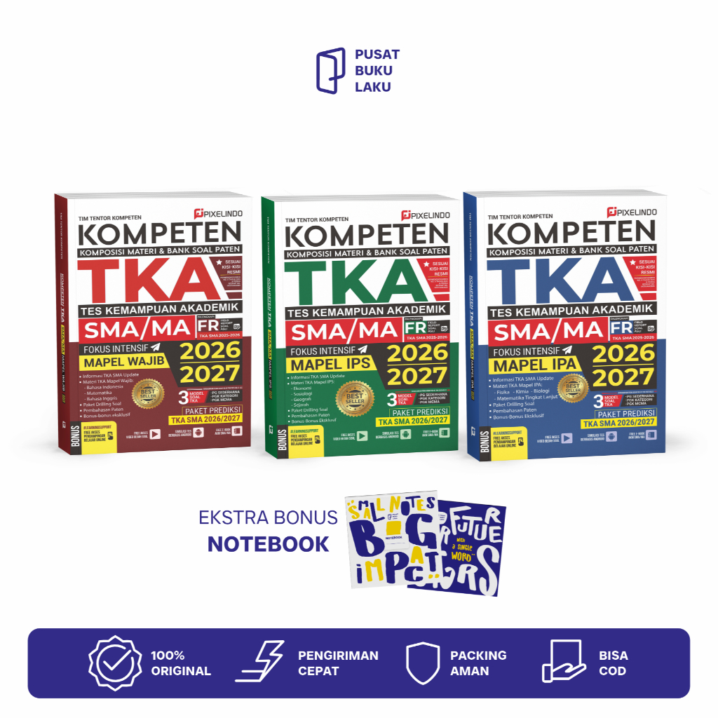 TKA SMA 2026/2027 - BUKU LATIHAN DAN PREDIKSI SOAL TKA SMA/MA 2026-2027 SESUAI KISI KISI RESMI