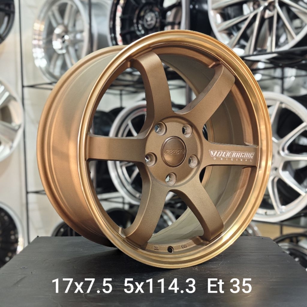 Velg Te37 R17 Pcd 5x114.3 Lebar 7.5 Et 35