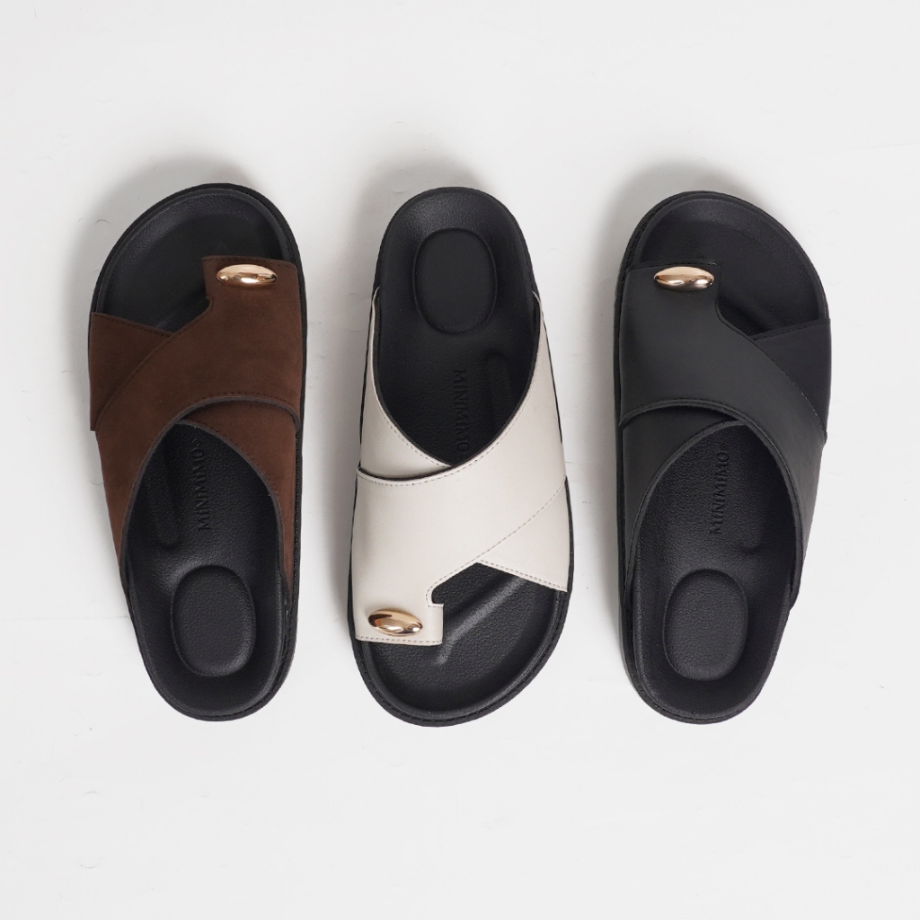 Uncle Jack Sandal Platform Kulit Casual Wanita Anti Slip Sabina Series
