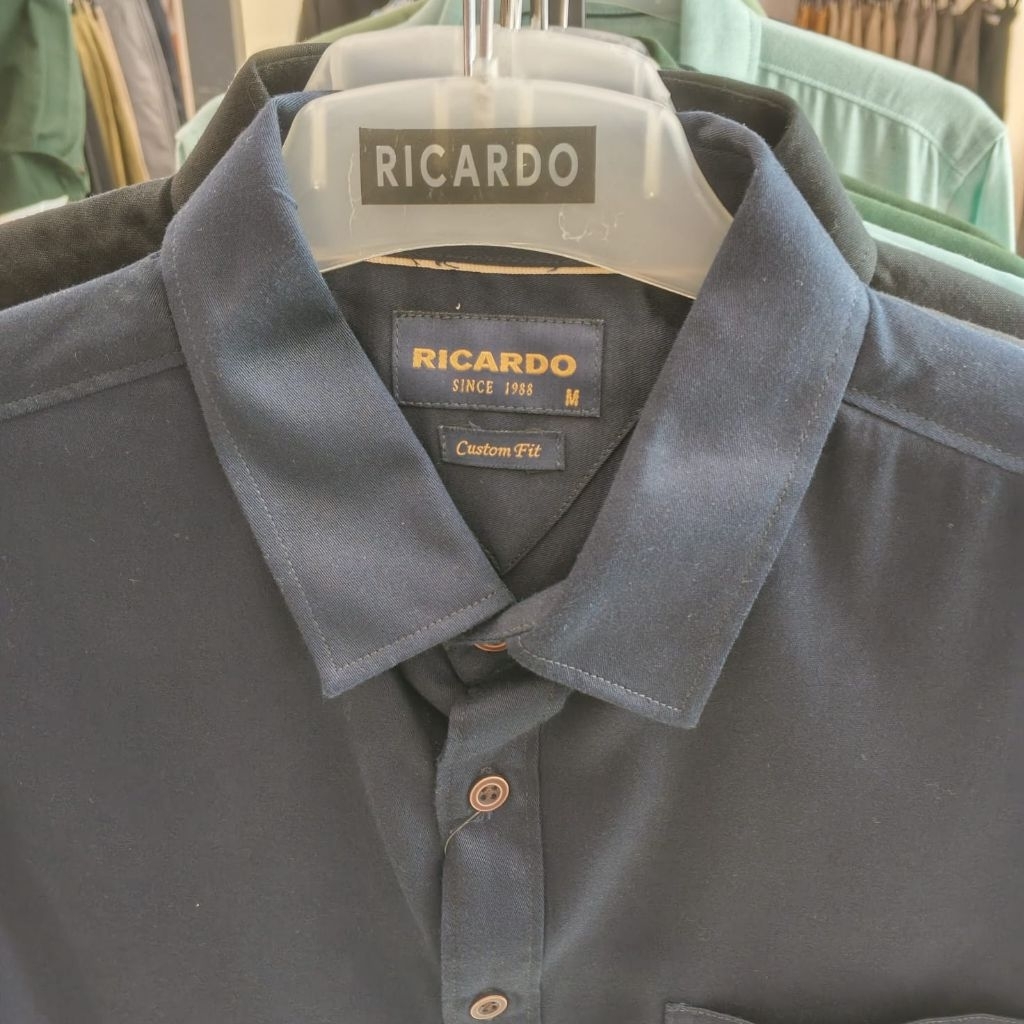 RICARDO KEMEJA POLOS PRIA - KEMEJA PRIA LENGAN PENDEK - ORIGINAL