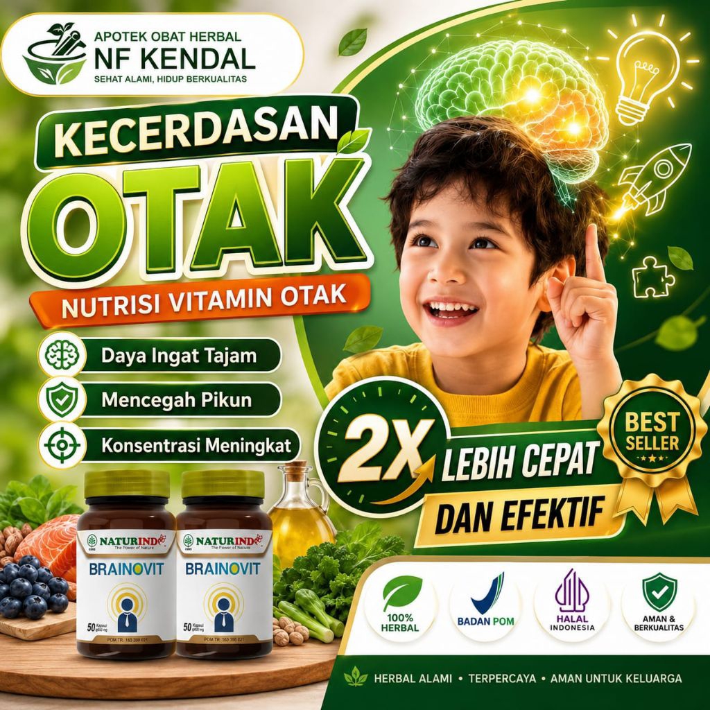 SMART BRAIN Vitamin Kecerdasan Otak Anak & Dewasa Daya Ingat
