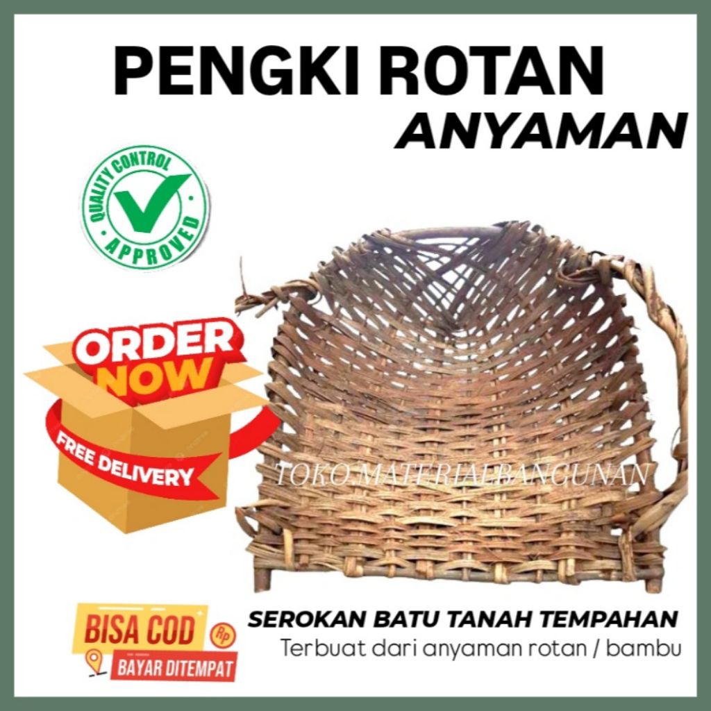 PENGKI ANYAMAN ROTAN / BAMBU