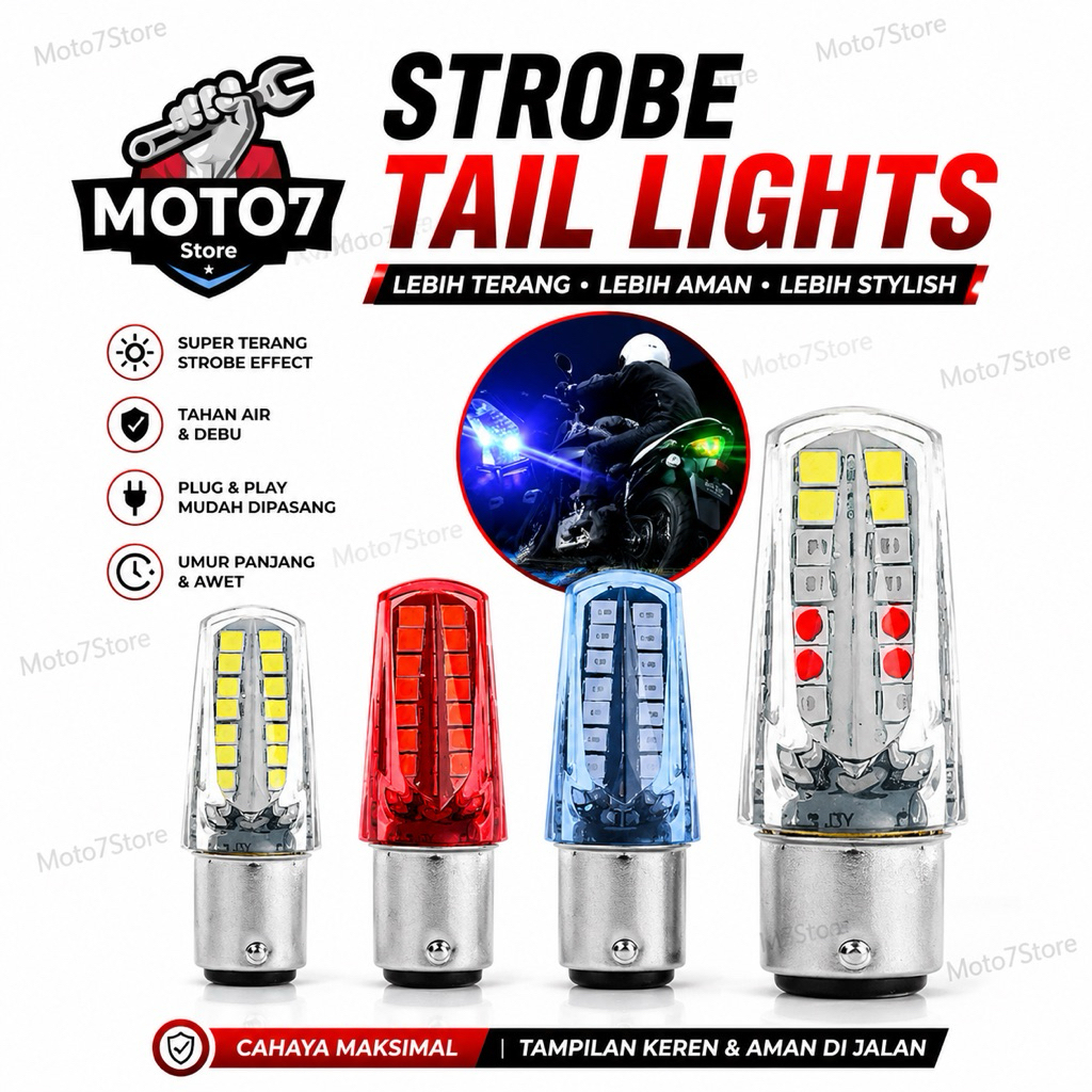 Lampu Stop Rem 32 Led Running Lampu Rem Kedip Piramida 32 Mata Universal