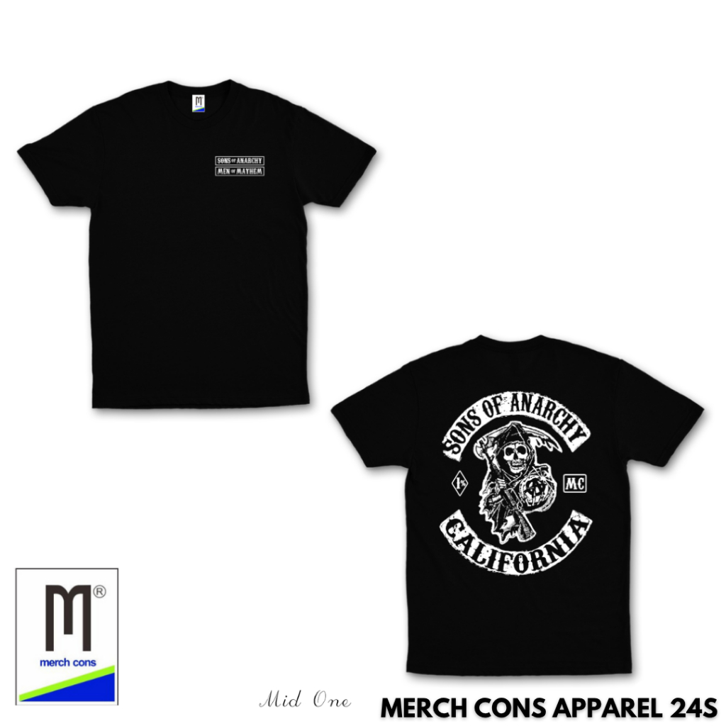 H131 & N132 / KAOS MOVIE SONS OF ANARCHY TAG MERCHCONS SIZE LUAR / KAOS MOTOR DISTRO