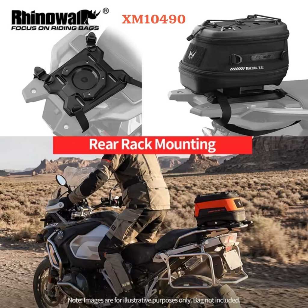 Rear Rack Mounting Rhinowalk XM10490 for MJX2011 Bag fit Tailbag Motorcycle & bicycle