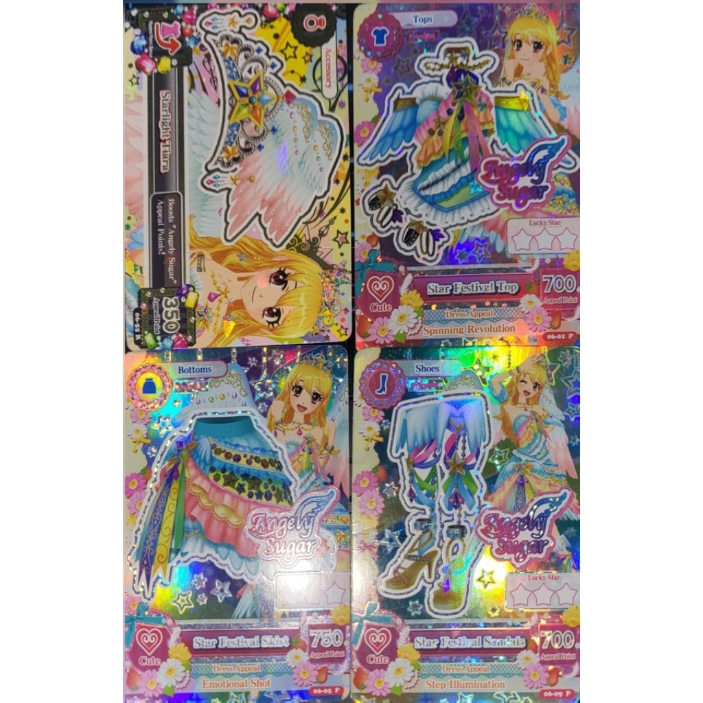 Aikatsu Star Festival Top, Star Festival Skirt, Star Festival Sandals, and Starlight Tiara (READ DES