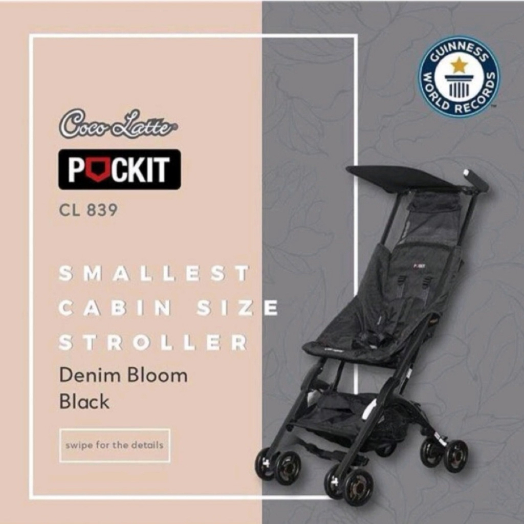 Cocolatte Pockit Stroller Cabin Size