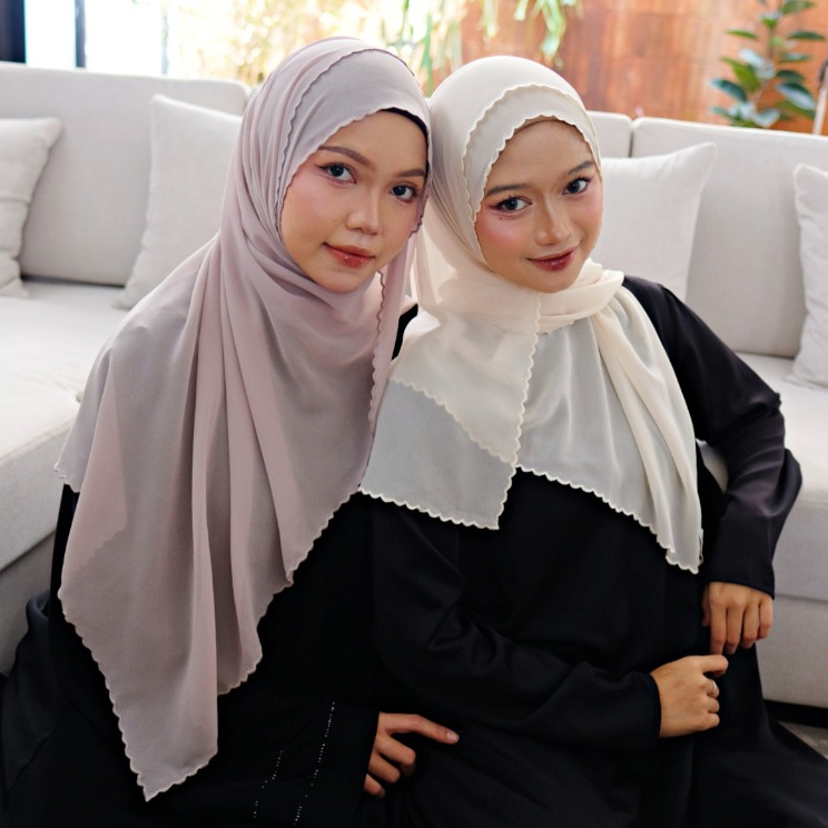 Pashmina Airish Embroidery Asra Hijab