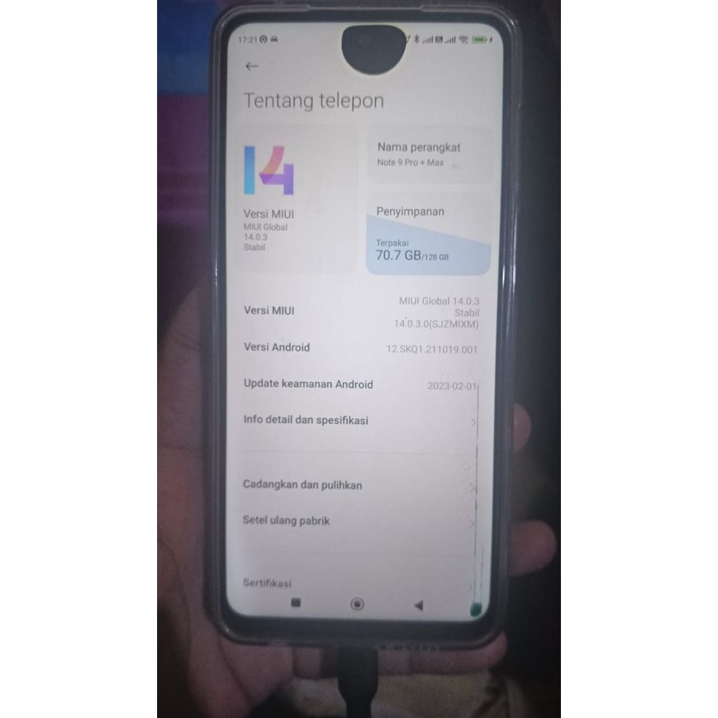 LCD Redmi note 9 pro copotan
