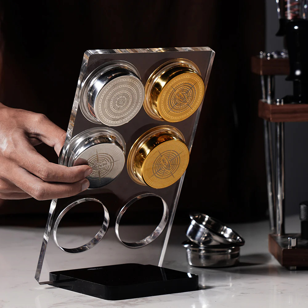 IKAPE Espresso portafilter basket display stand / Barista Basket Display Rack / Portafilter Basket S