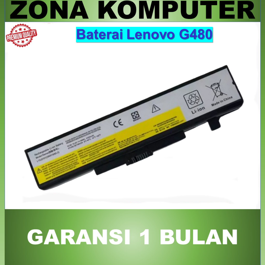 Baterai Lenovo G480 G400 V580 V580c G410 Y480 Y485 Y580 Y480N Y485N Y480P