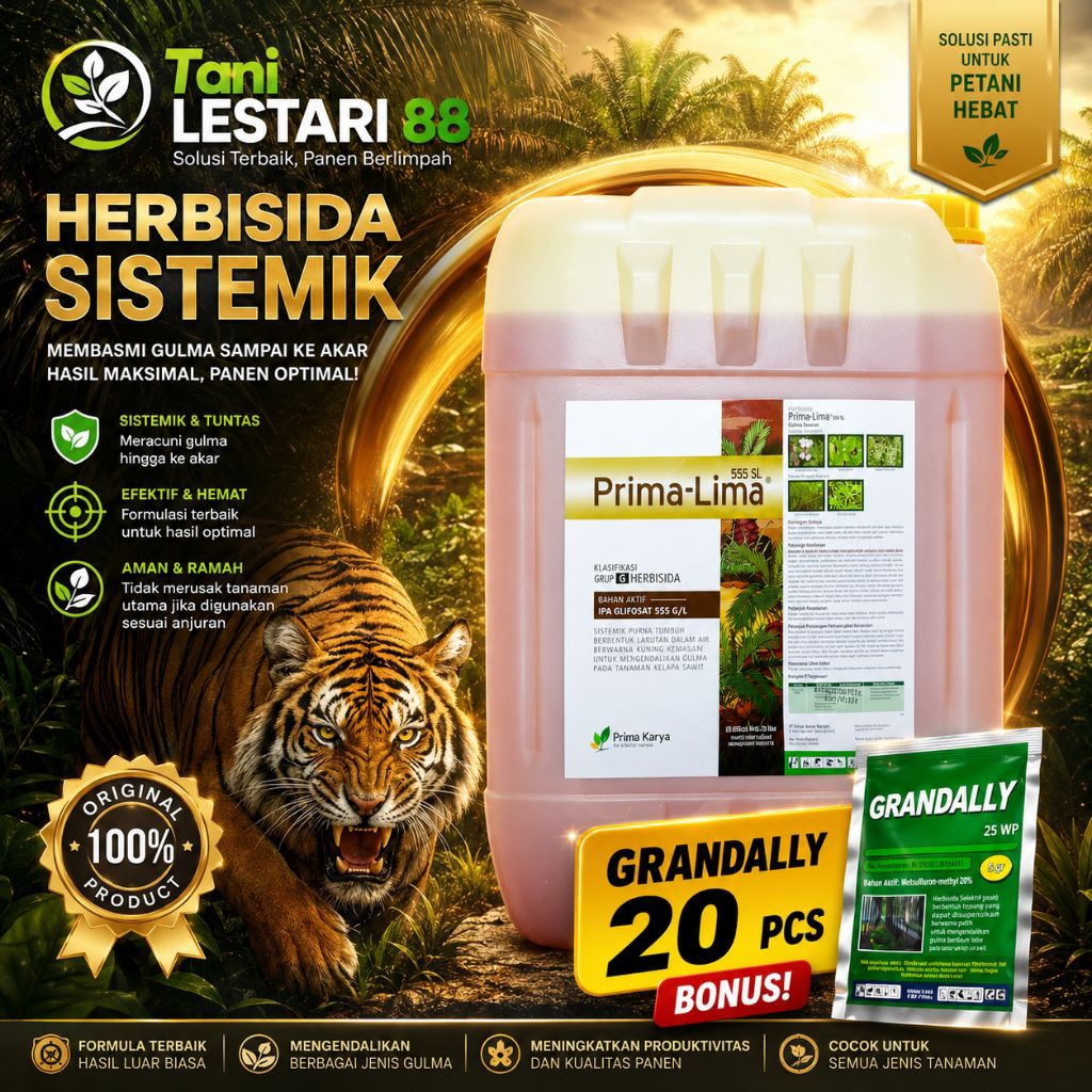 Herbisida Prima Lima 555sl 20liter | touchdown| promotop| bravotop| bersilalang| warrant