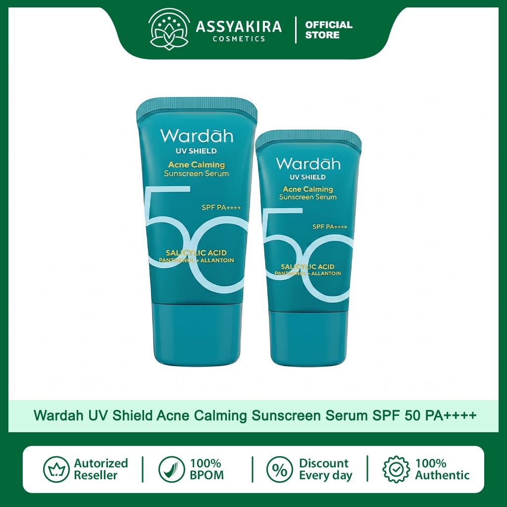 Wardah UV Shield Acne Calming Sunscreen Serum SPF 50 PA++++