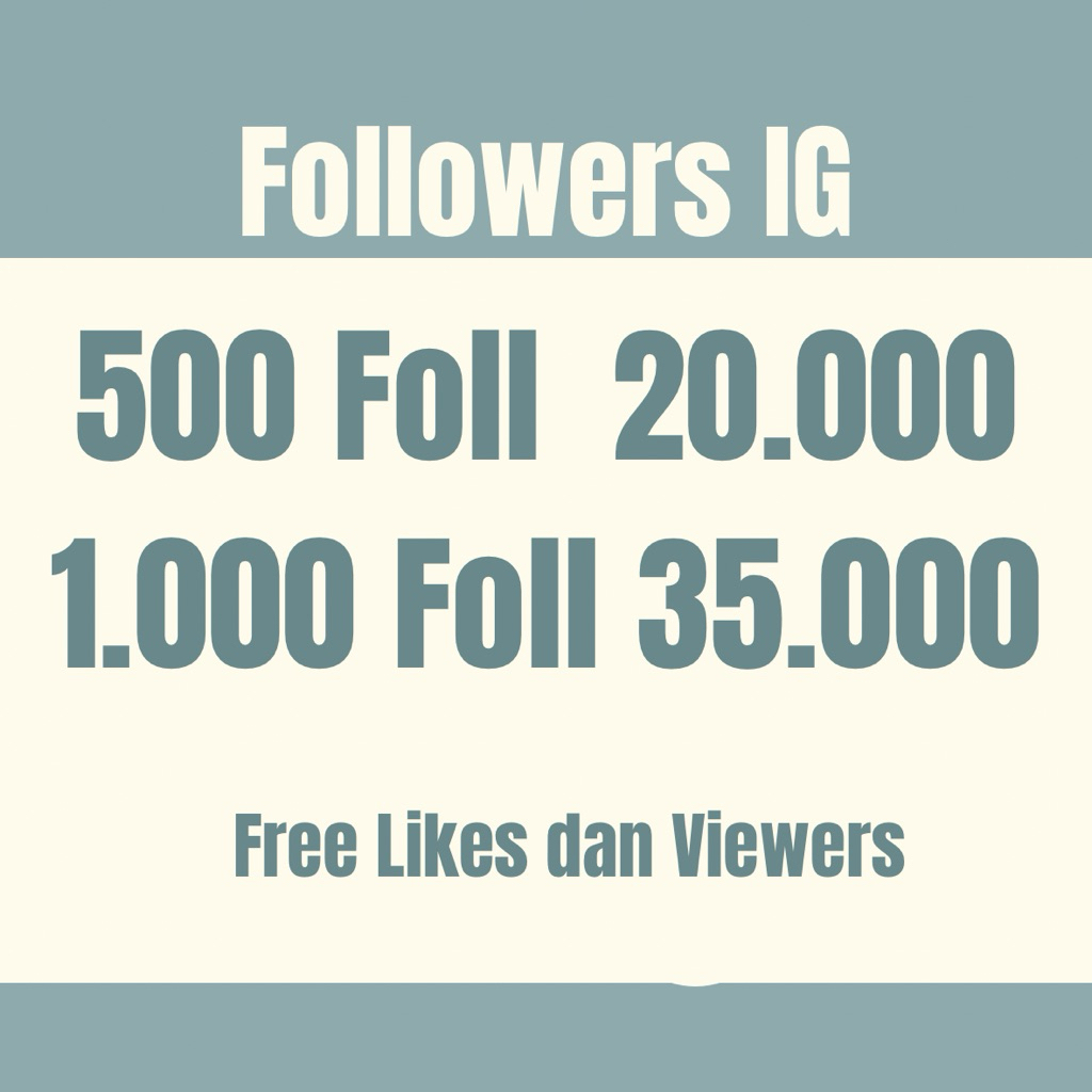 Followers instagram murah