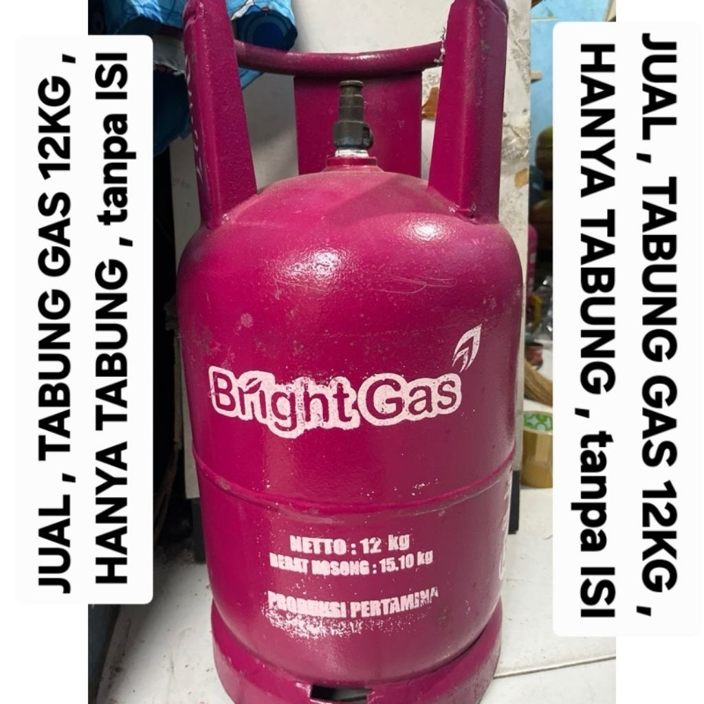 HANYA INSTAN Tabung Gas Bright 12 Kg LPG elpiji KOSONG - untuk Diisi Ulang, Pengiriman Cepat