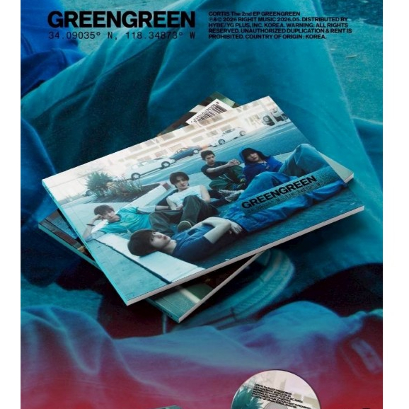 (READY STOCK) Baca deskripsi Album cortis GREENGREEN  Street Ver Photocard PC Official BTS dan Corti