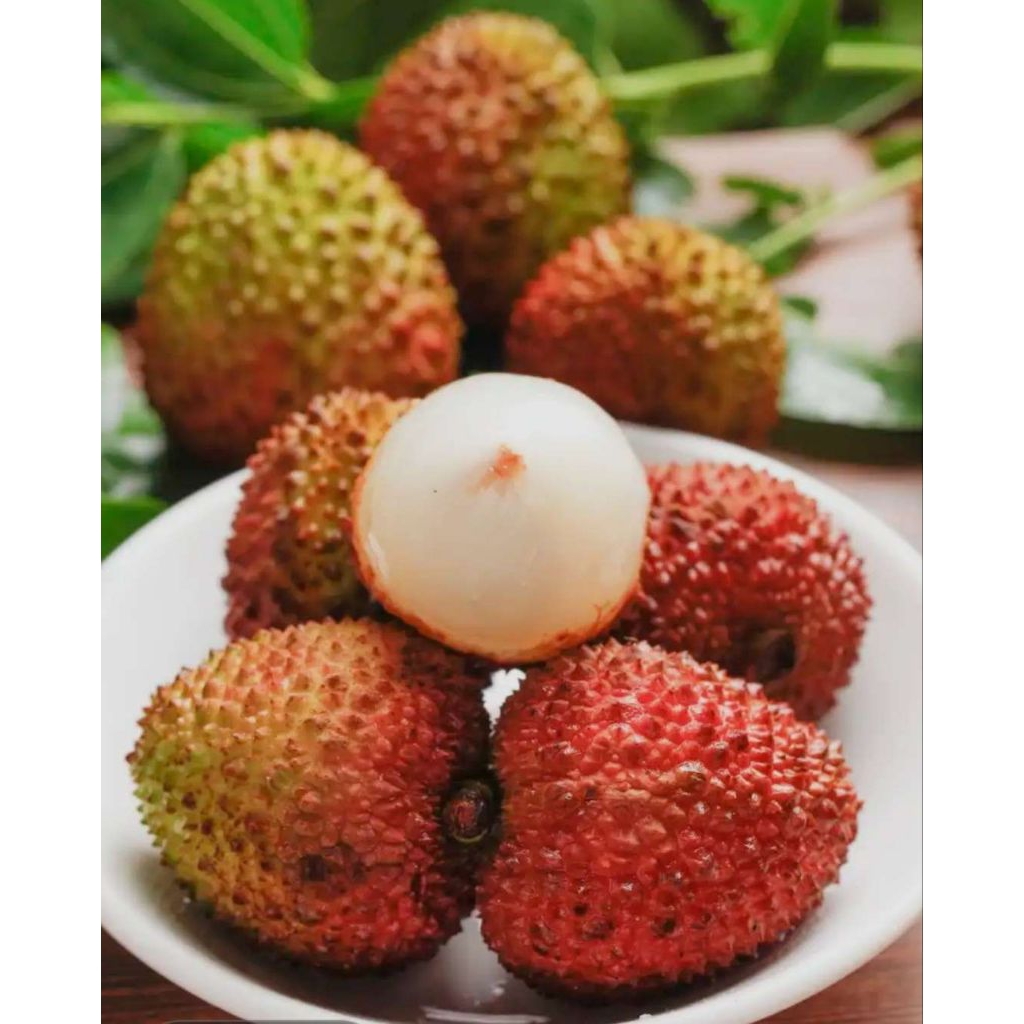 (Pengiriman instan) Leci Madu Hijau Manis Segar 1kg