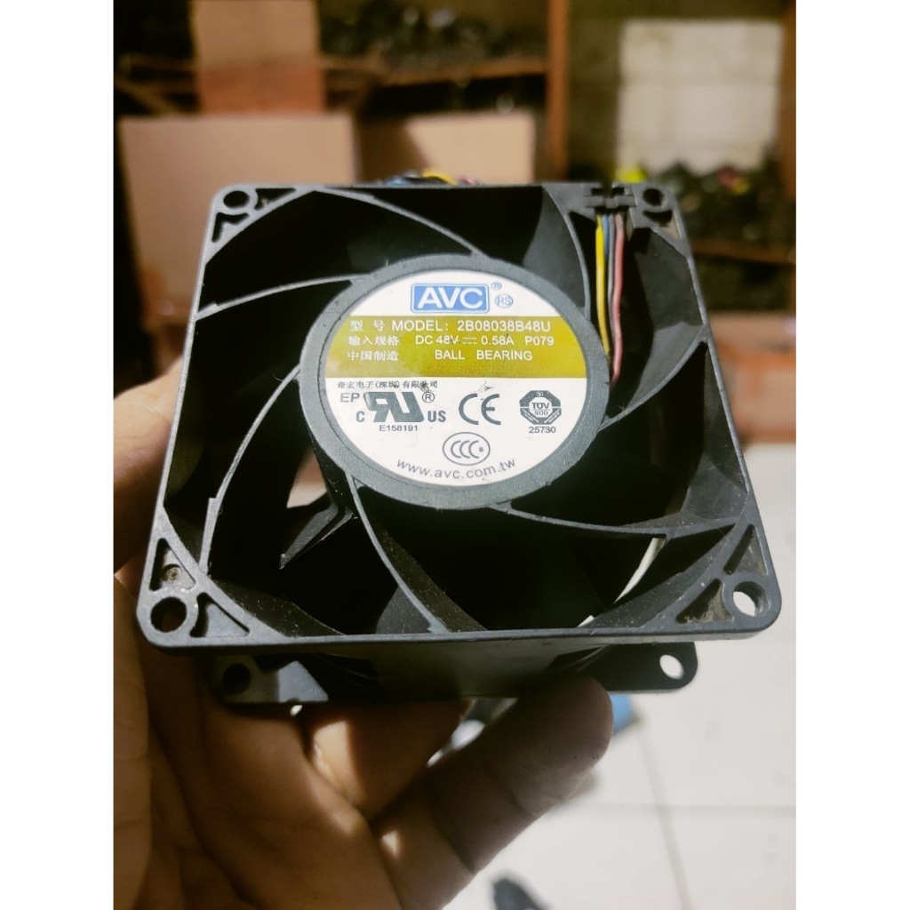 KIPAS FAN DC HIGH SPEDD 48V 0.58A 8CM AVC