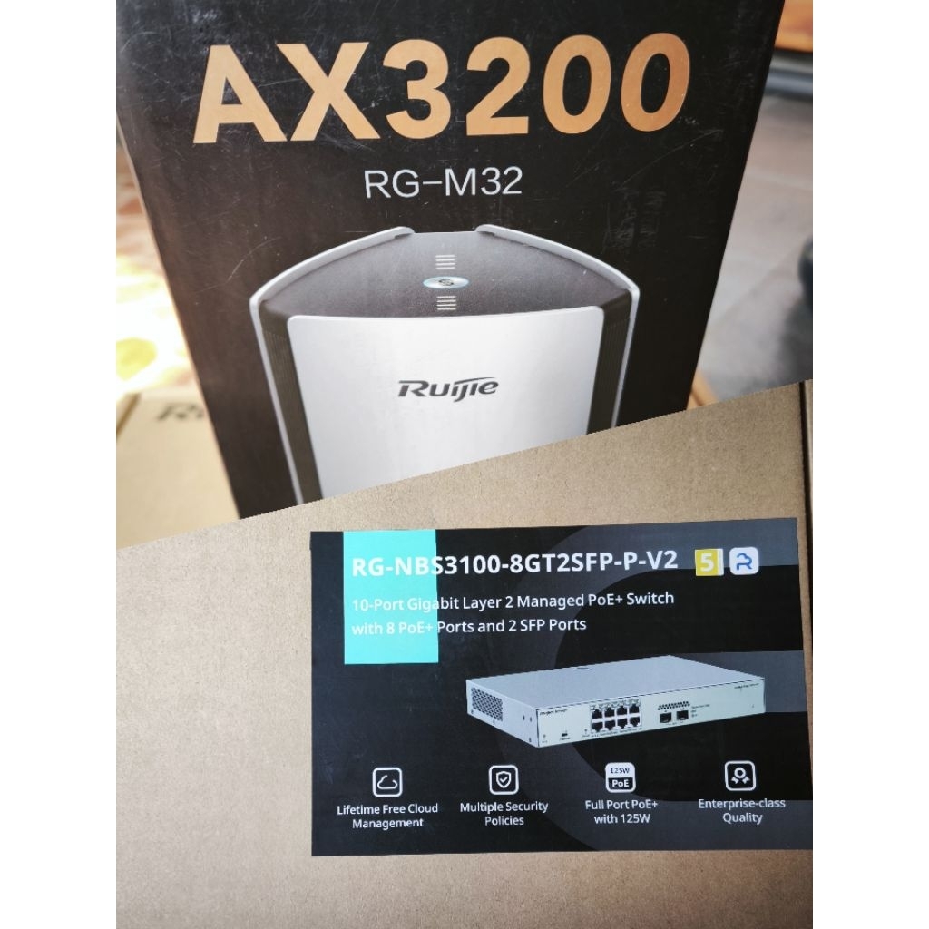 Ruijie WiFi 6 Router & PoE Managed Switch
