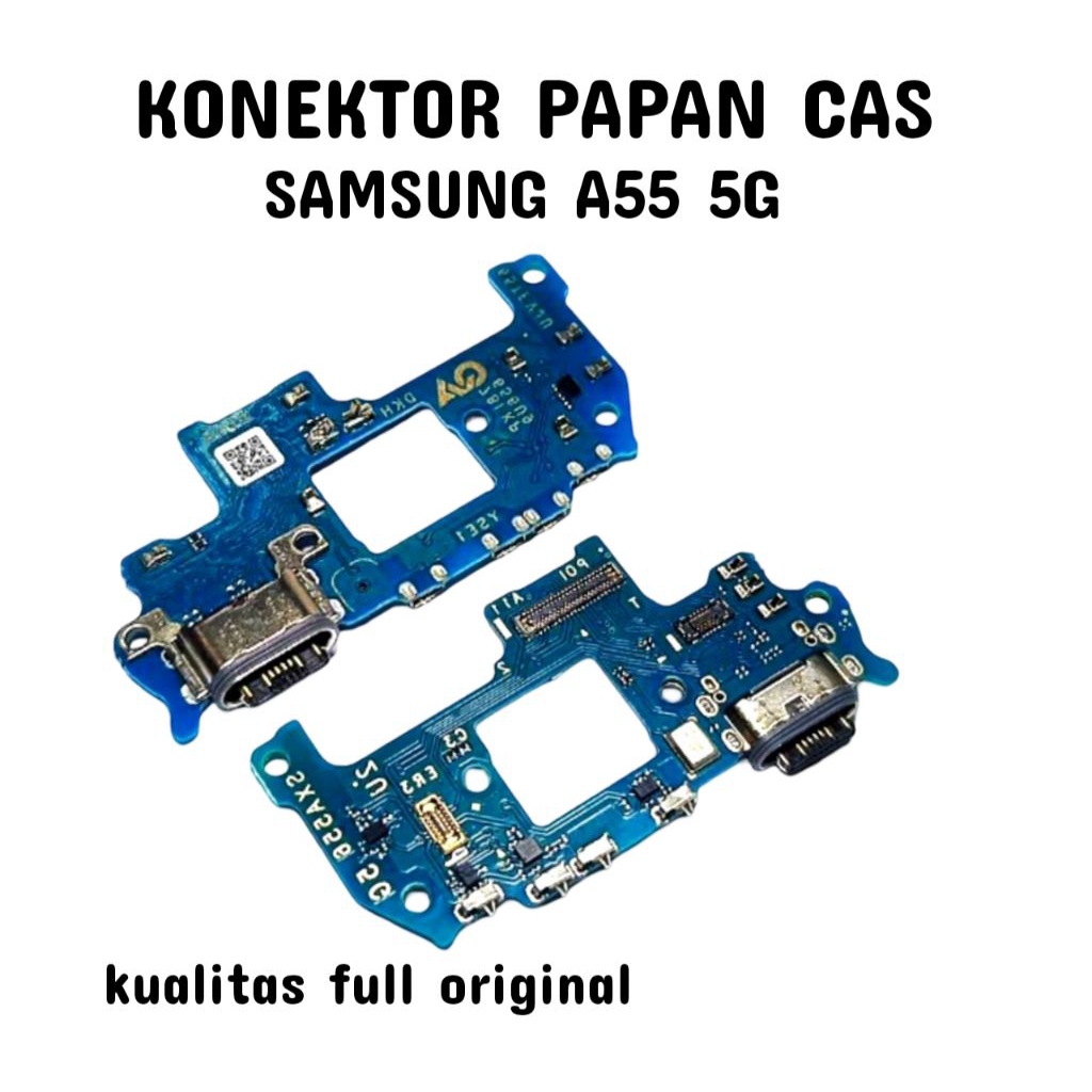 KONEKTOR PAPAN CAS SAMSUNG A55 5G KUALITAS FULL ORIGINAL PENGGANTI KONEKTOR PAPAN CAS