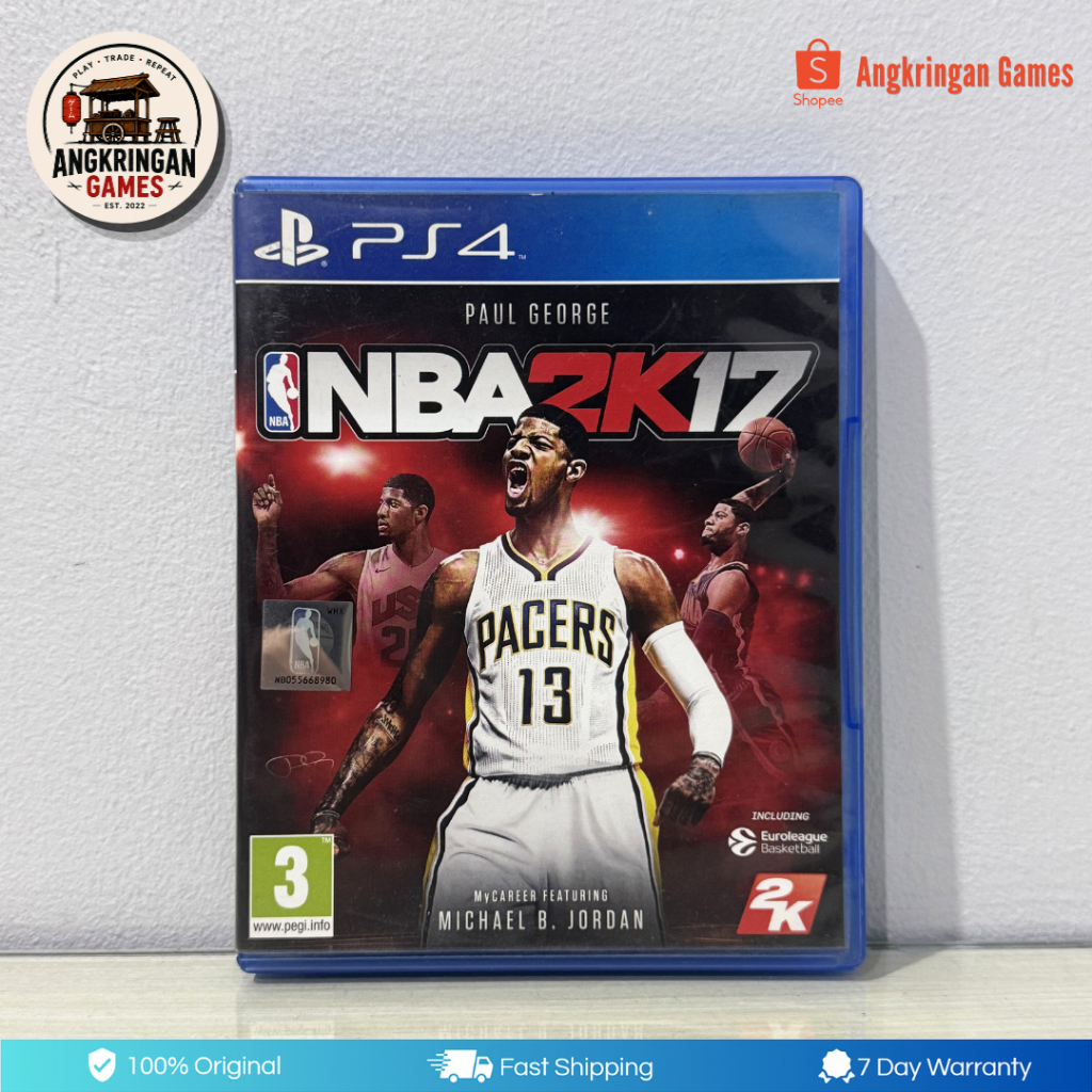 BD Kaset PS4 NBA 2K17 Second Bekas Ori | Game Basket Musim 2017 NBA2K17 PAUL GEORGE PlayStation