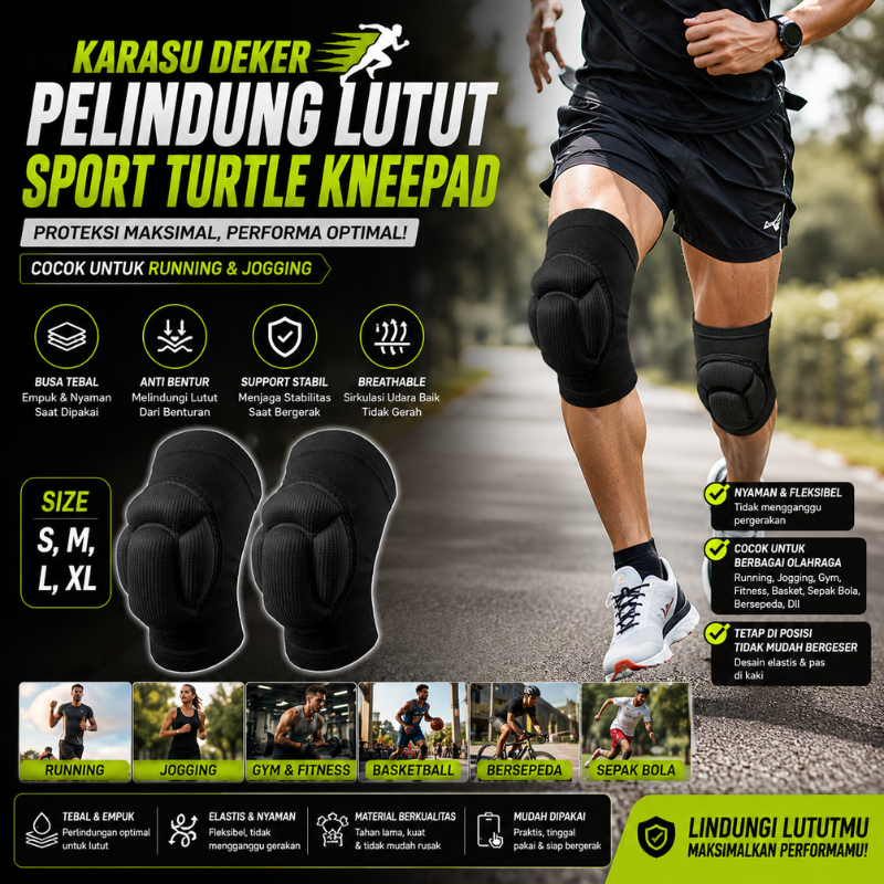 Pelindung Lutut Dewasa Sport Anti Cedera