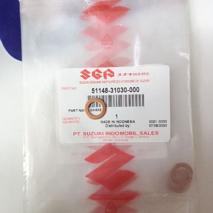 RING TEMBAGA SULING AS SHOCK DEPAN ADDRESS ORIGINAL SGP
