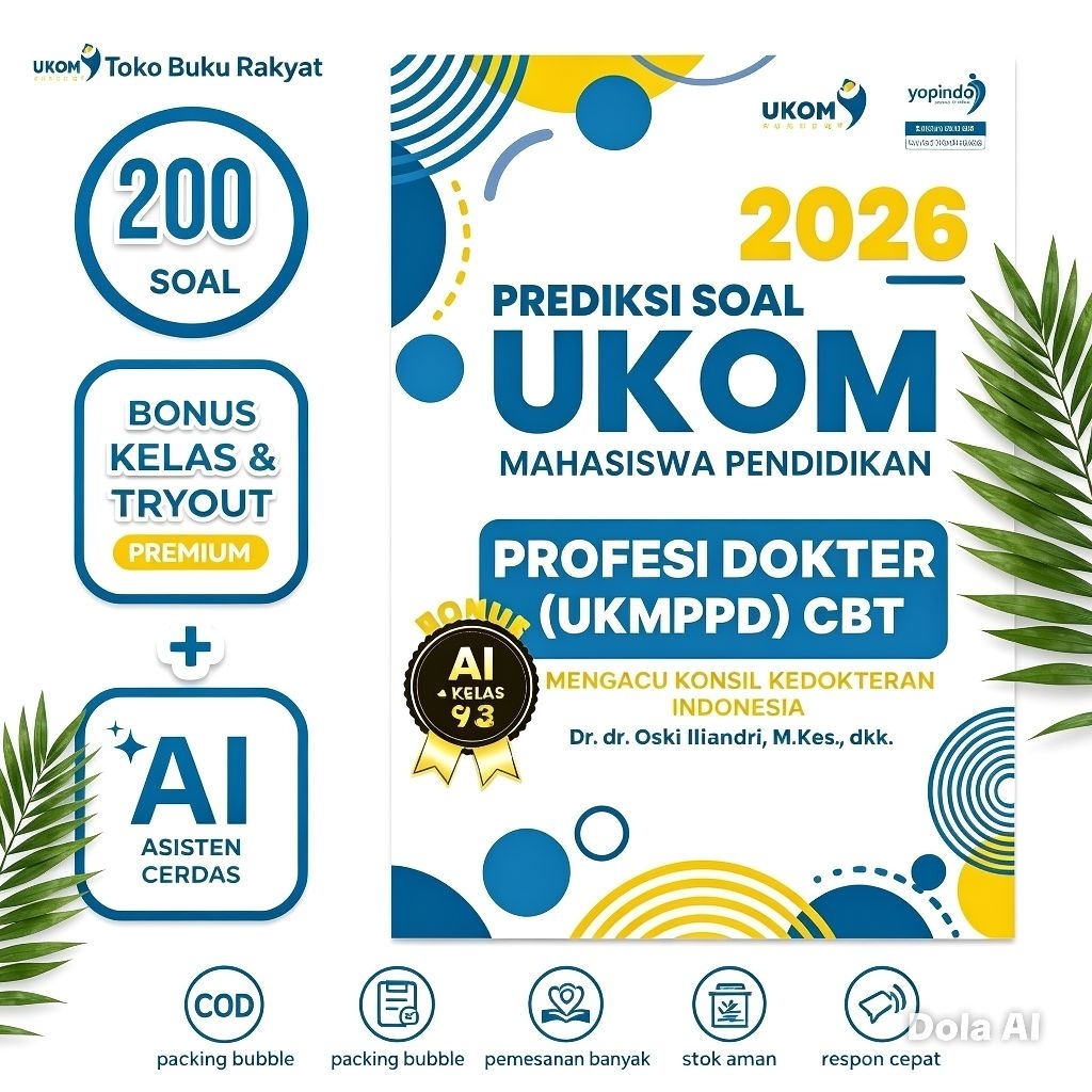 buku prediksi soal ukom mahasiswa pendidikan profesi dokter (ukmppd)Cbt#Best seller