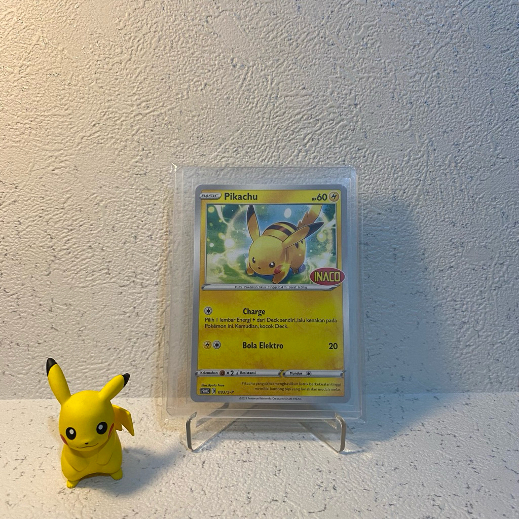 Kartu Pokemon Promo Inaco | Pikachu | Pokemon x Inaco