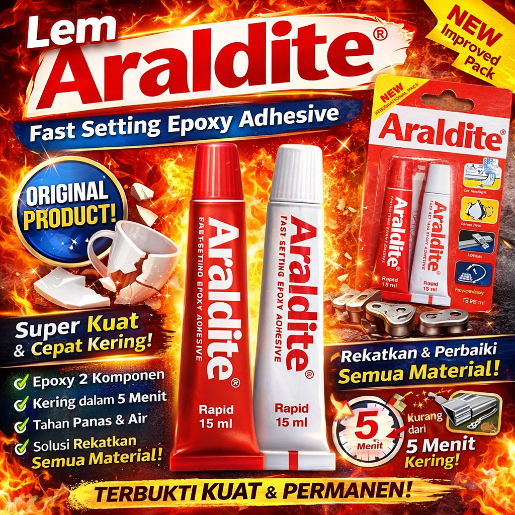 Lem Araldite Epoxy Lem Spul Speaker / Coil – Lem 2 Komponen Super Kuat Tahan Panas