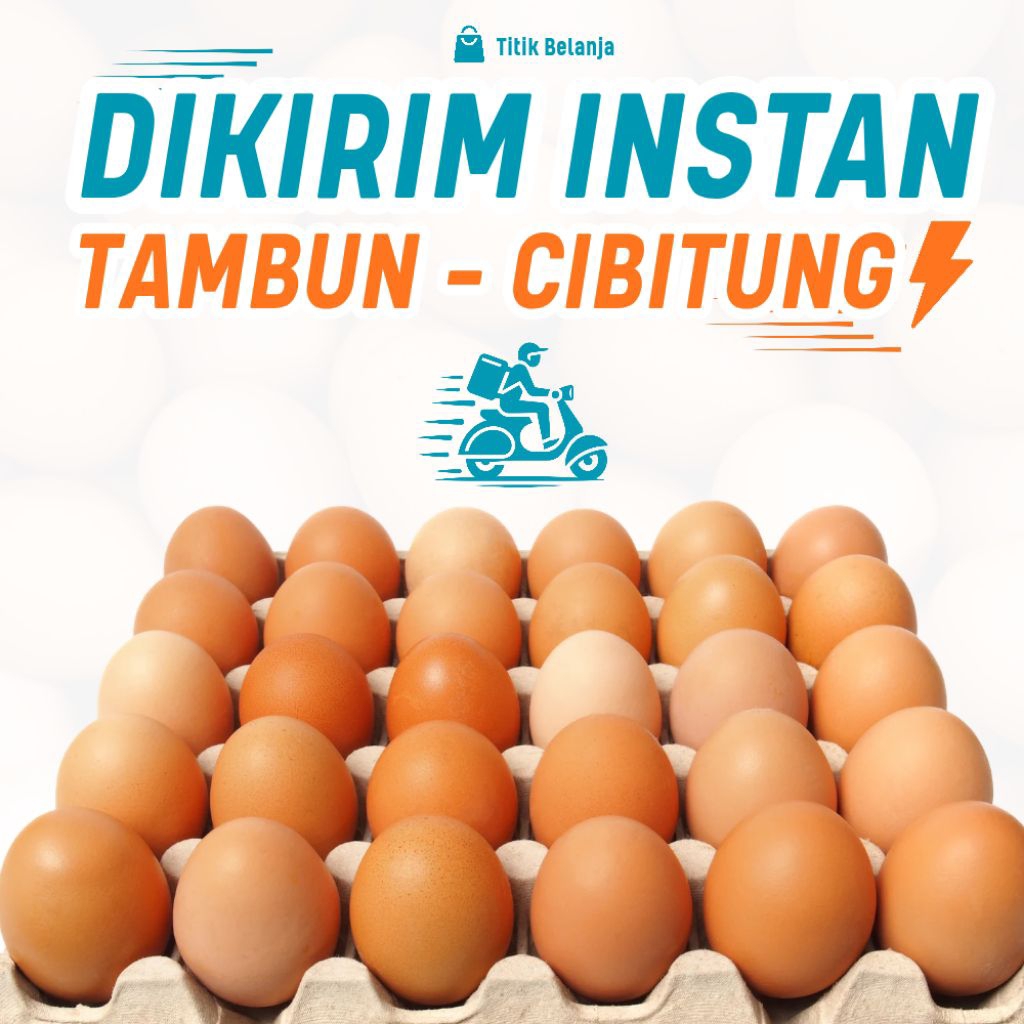 TELUR AYAM 1 KG NEGERI FRESH 15 BUTIR - Area Tambun Bekasi | Bisa GoSend Grab Instant Shopee SPX