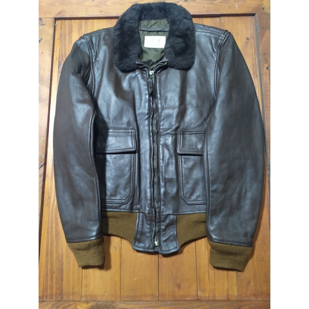 VTG IMPERIAL LEATHER G1 USN JACKET